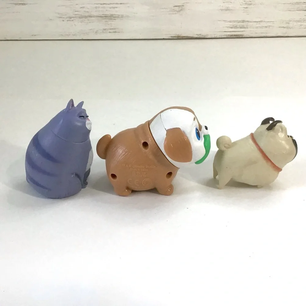 The Secret Life Of Pets Lot Of 3 Figures Chloe Pickles Mel Universal Studios